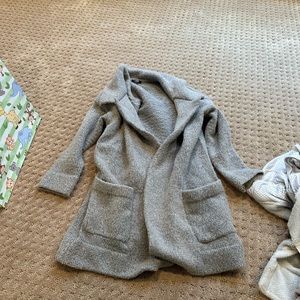 Long gray cardigan